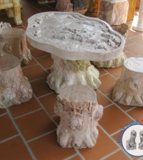 Bộ bàn chạm gốc cây Bộ bàn chạm gốc cây