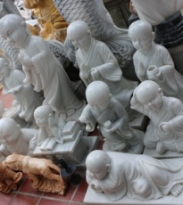 Statue of small stone water Statue of small stone water